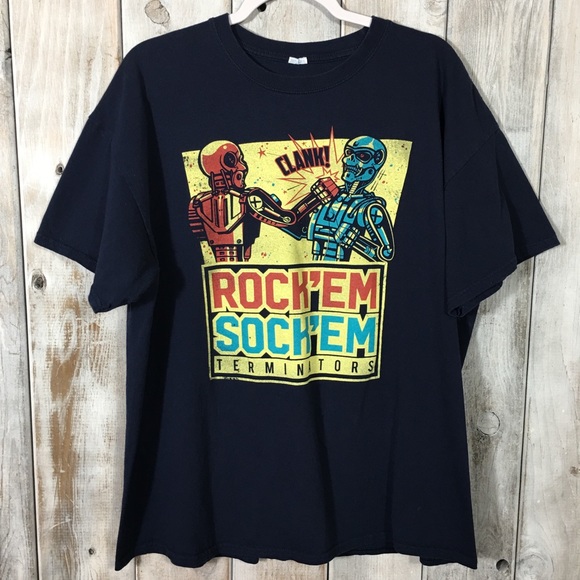 Other - ♾ Rock Em Sock Em Terminator Graphic Tee Shirt